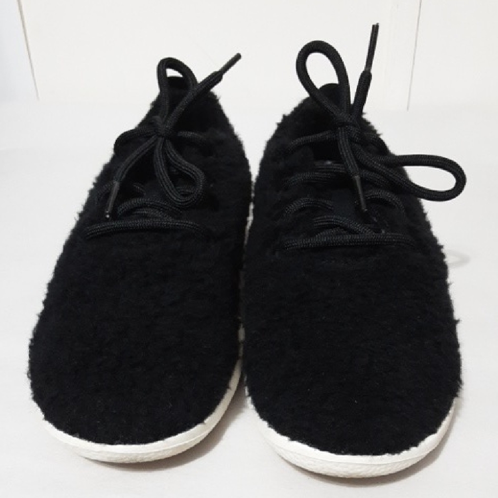 ALLBIRD Wool Runnwr Fluff NaturalCozy Black Lace-up Shoes